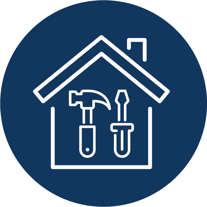 Construction loan icon — build a home with V.I.P. Mortgage